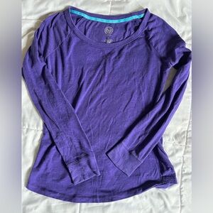 Slim Fit Purple Long Sleeve Shirt